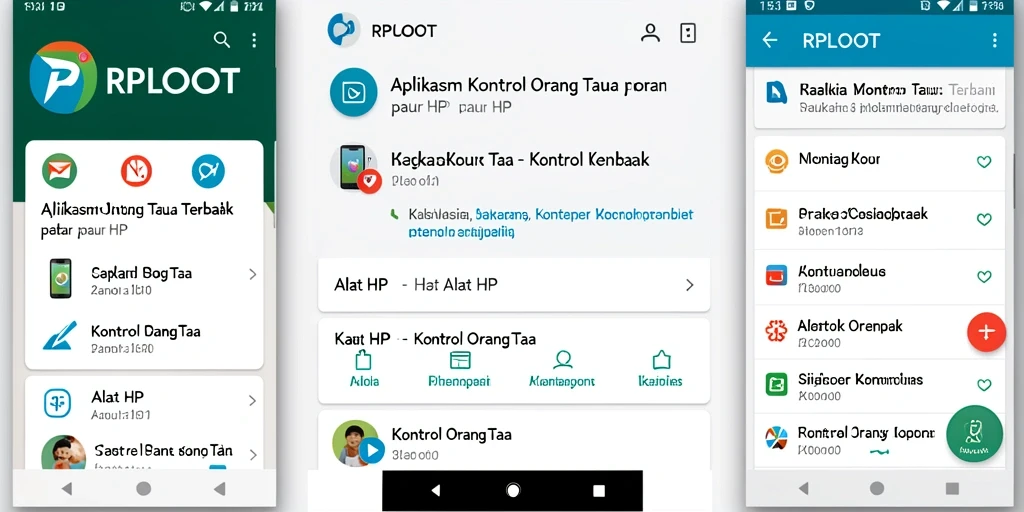 Antarmuka RPLOOT yang mudah digunakan untuk kontrol orang tua.