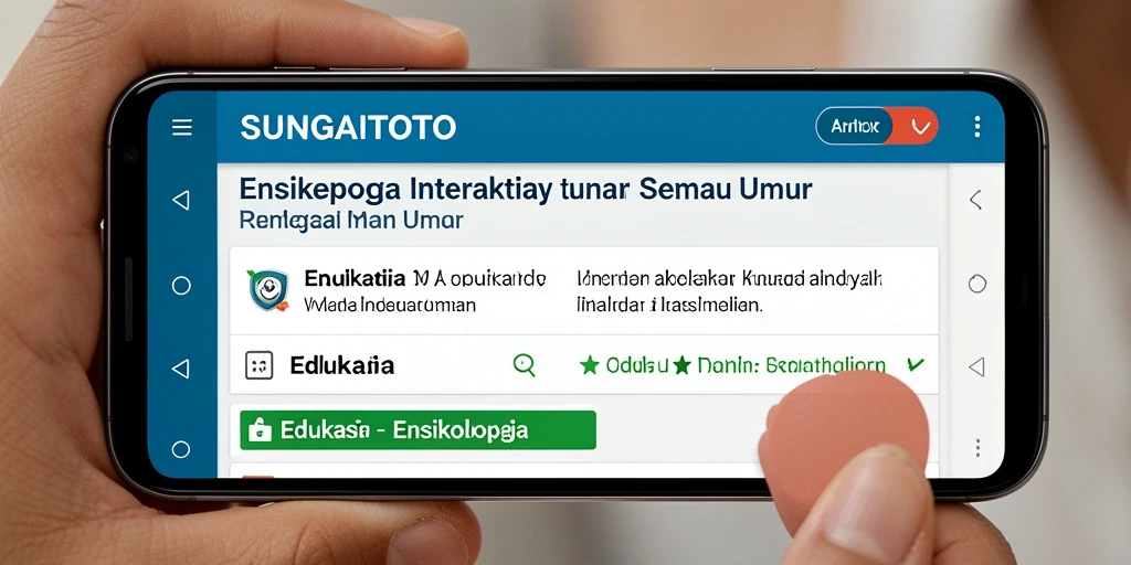 Antarmuka SUNGAITOTO yang user-friendly untuk pengguna edukasi.